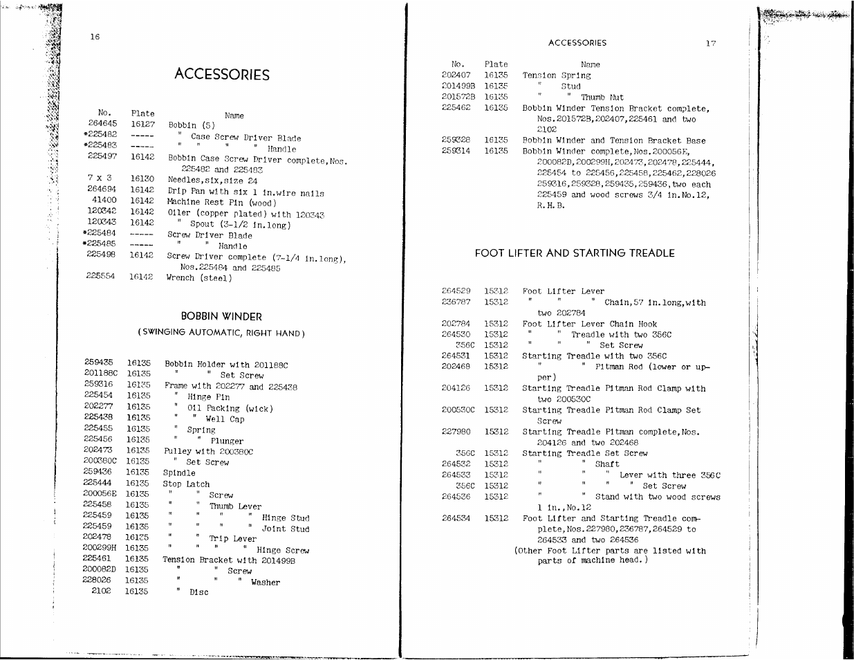 Accessories | SINGER 144W202 User Manual | Page 9 / 26