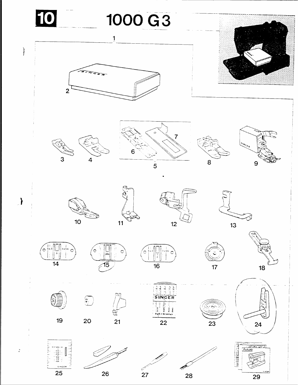 1000 g 3 | SINGER XL-1000 User Manual | Page 24 / 27