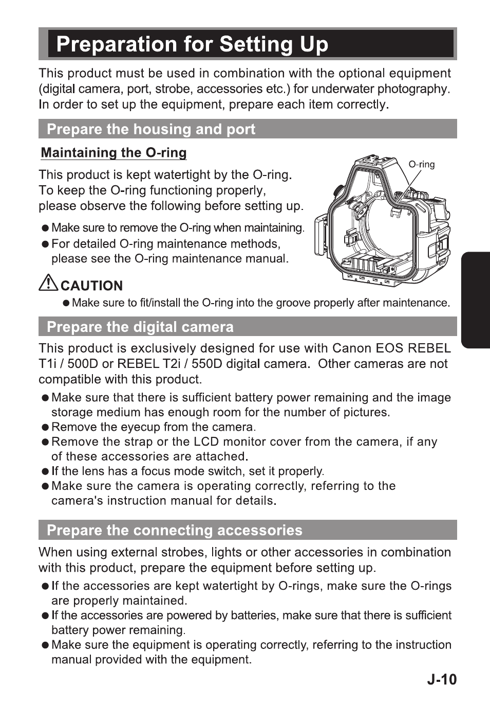 Sea & Sea RDX-550D User Manual | Page 11 / 31