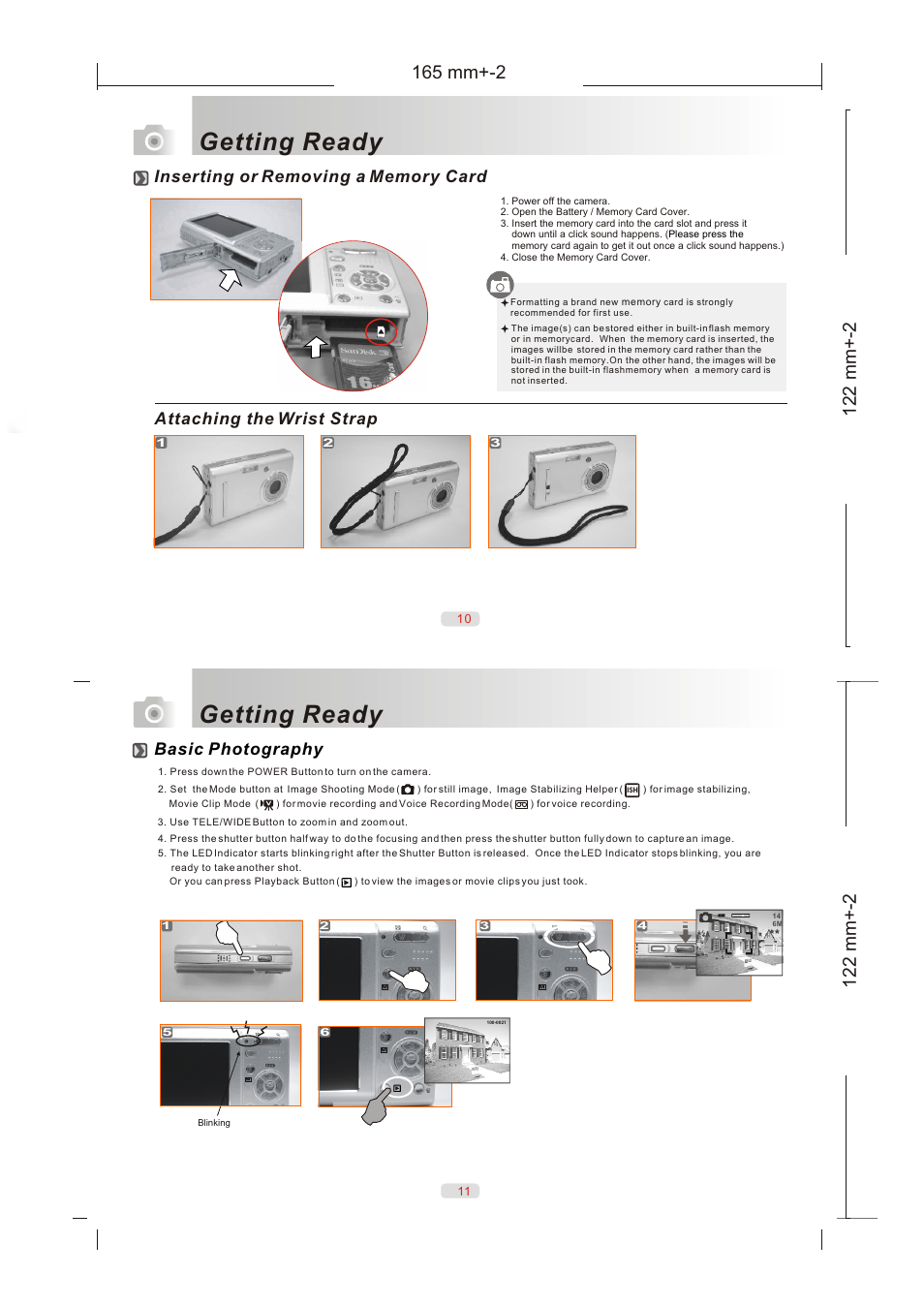 Getting ready, Basic photography | Sea & Sea 860G User Manual | Page 6 / 6