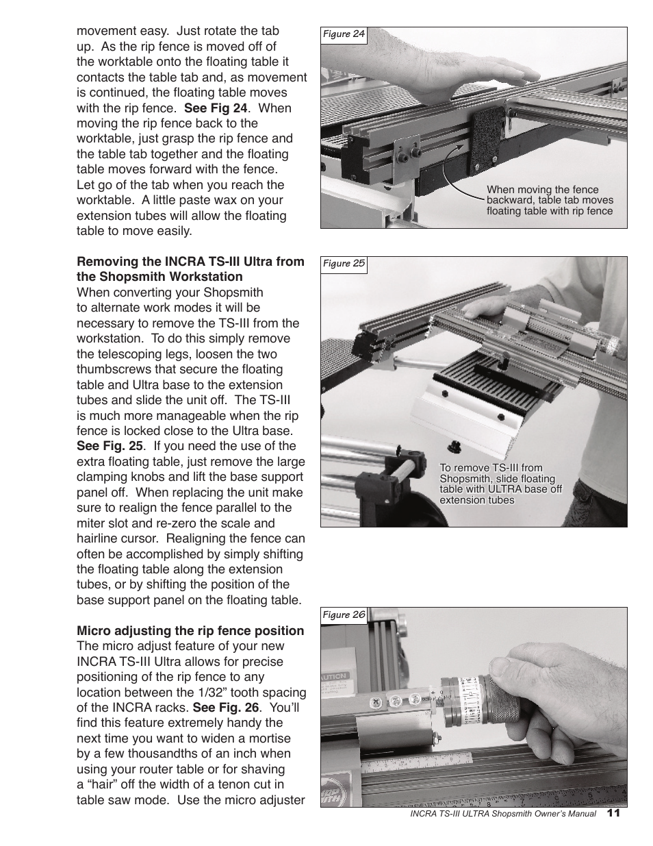 Shopsmith TS-III ULTRA User Manual | Page 11 / 16