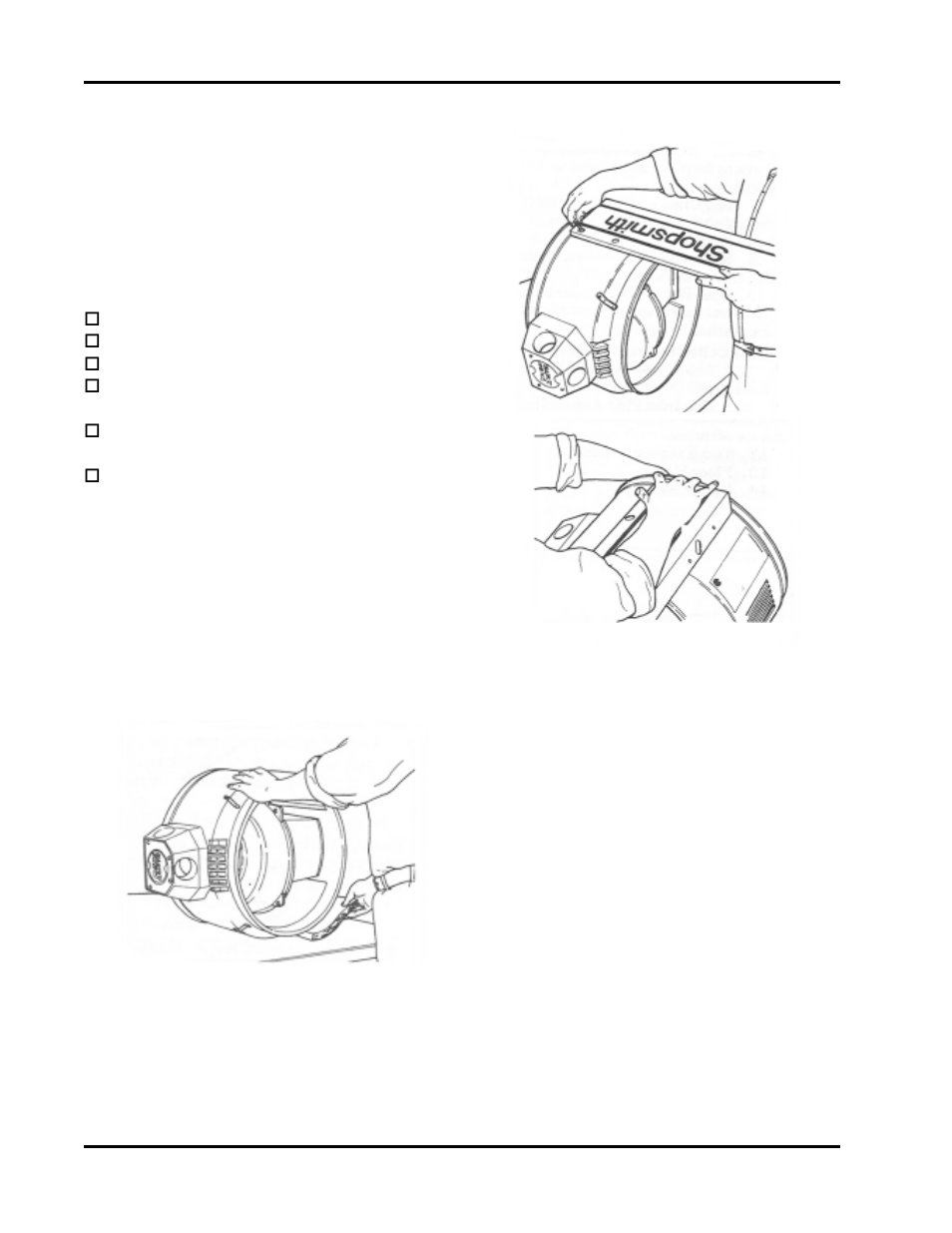 Assembly | Shopsmith DustCollector User Manual | Page 8 / 12