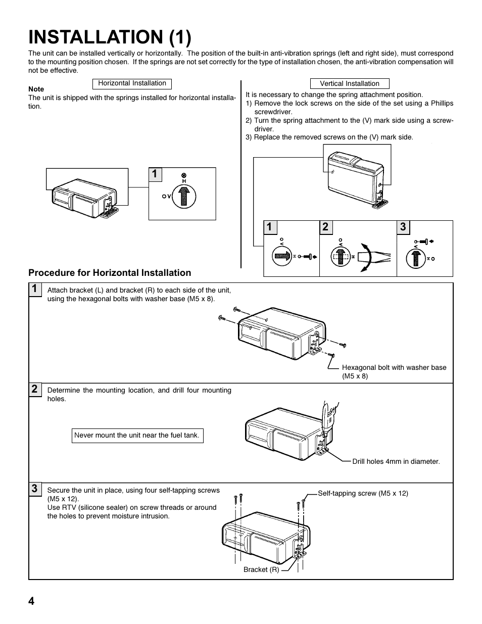 Installation (1) | Shopsmith CD Changer System none User Manual | Page 4 / 8