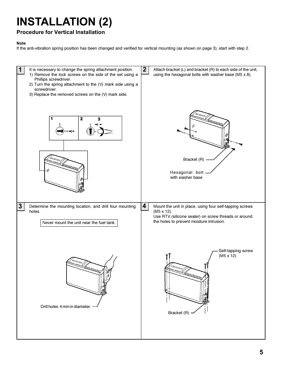 Installation (2) | Shopsmith CD Changer System none User Manual | Page 5 / 8