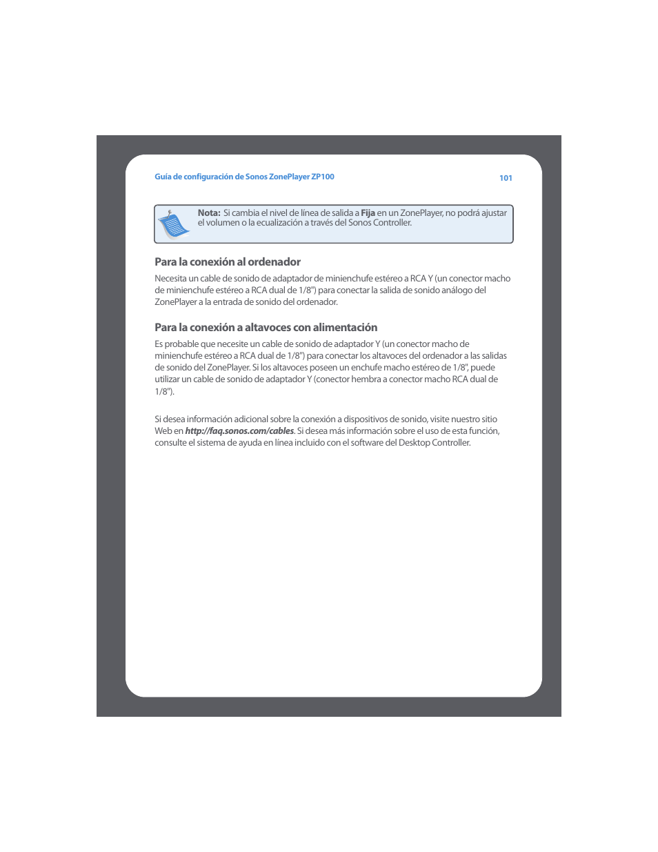 Sonos ZonePlayer ZP100 User Manual | Page 105 / 132