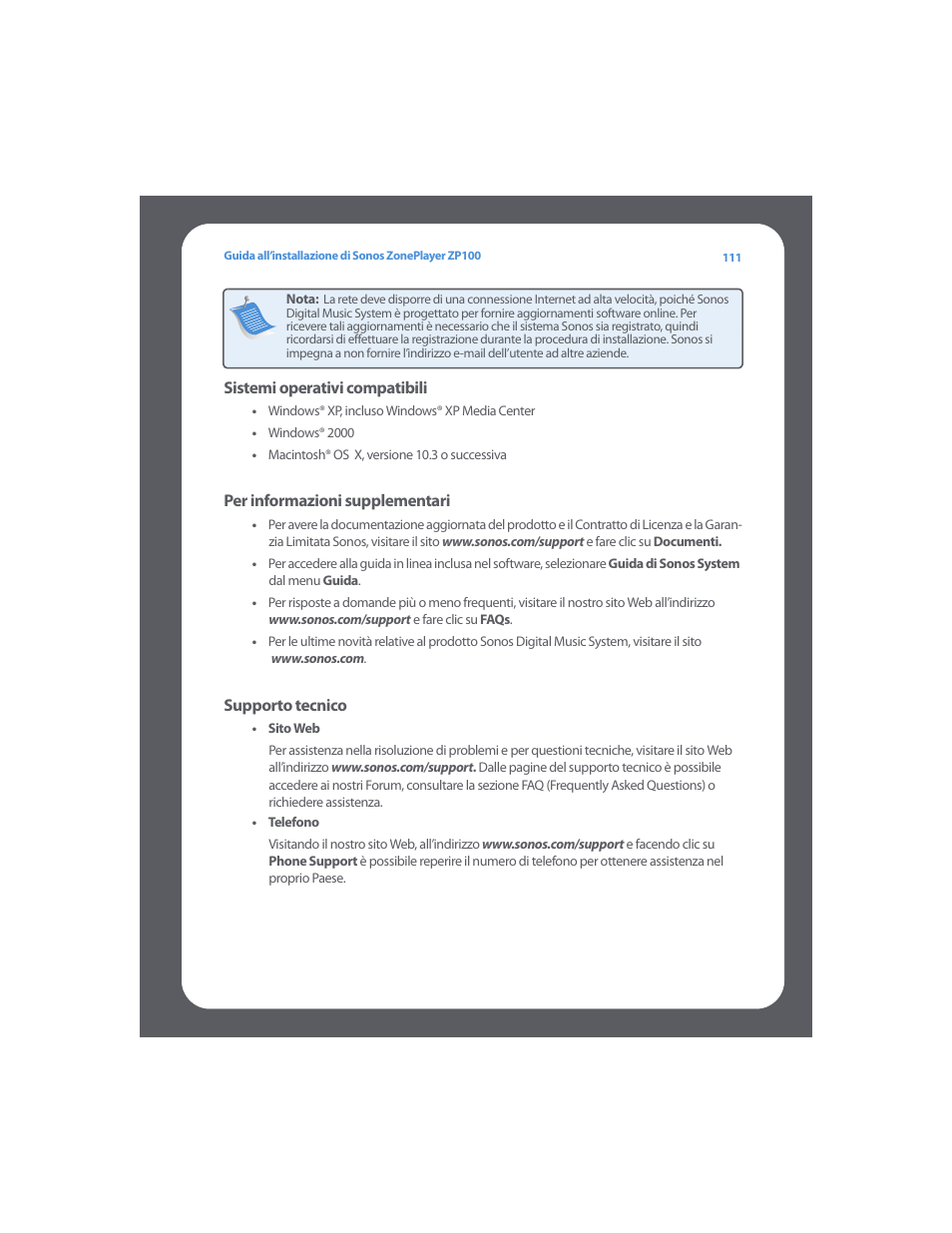 Sonos ZonePlayer ZP100 User Manual | Page 115 / 132