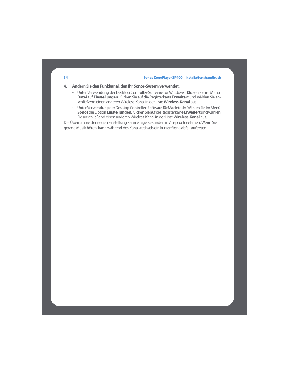 Sonos ZonePlayer ZP100 User Manual | Page 38 / 132
