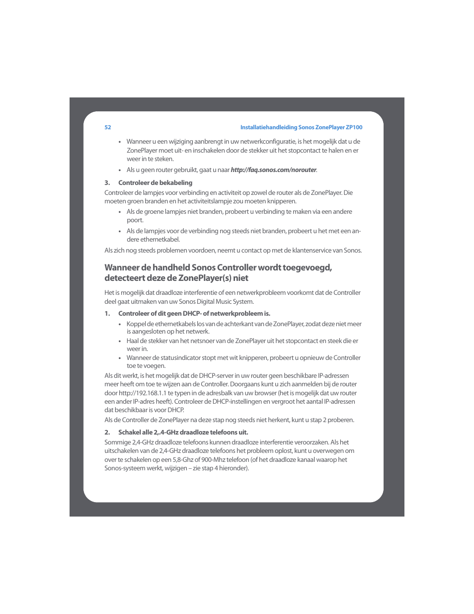Sonos ZonePlayer ZP100 User Manual | Page 56 / 132