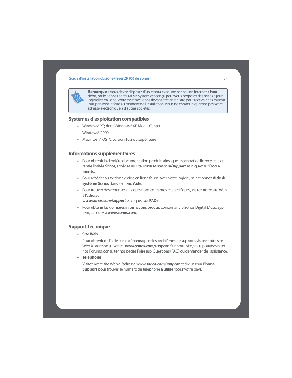 Sonos ZonePlayer ZP100 User Manual | Page 79 / 132