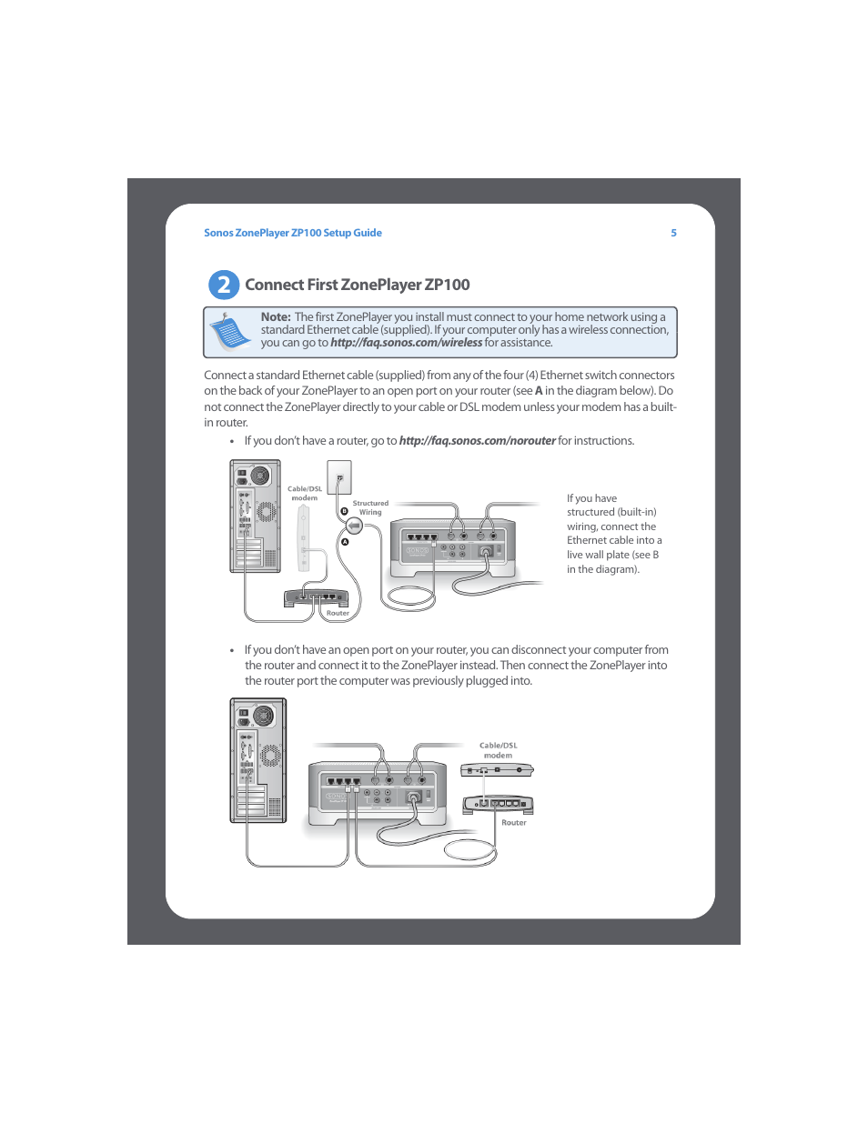 Sonos ZonePlayer ZP100 User Manual | Page 9 / 132