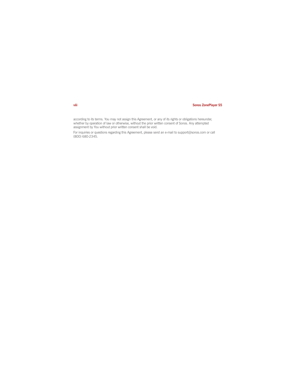 Sonos ZonePlayer S5 User Manual | Page 10 / 180