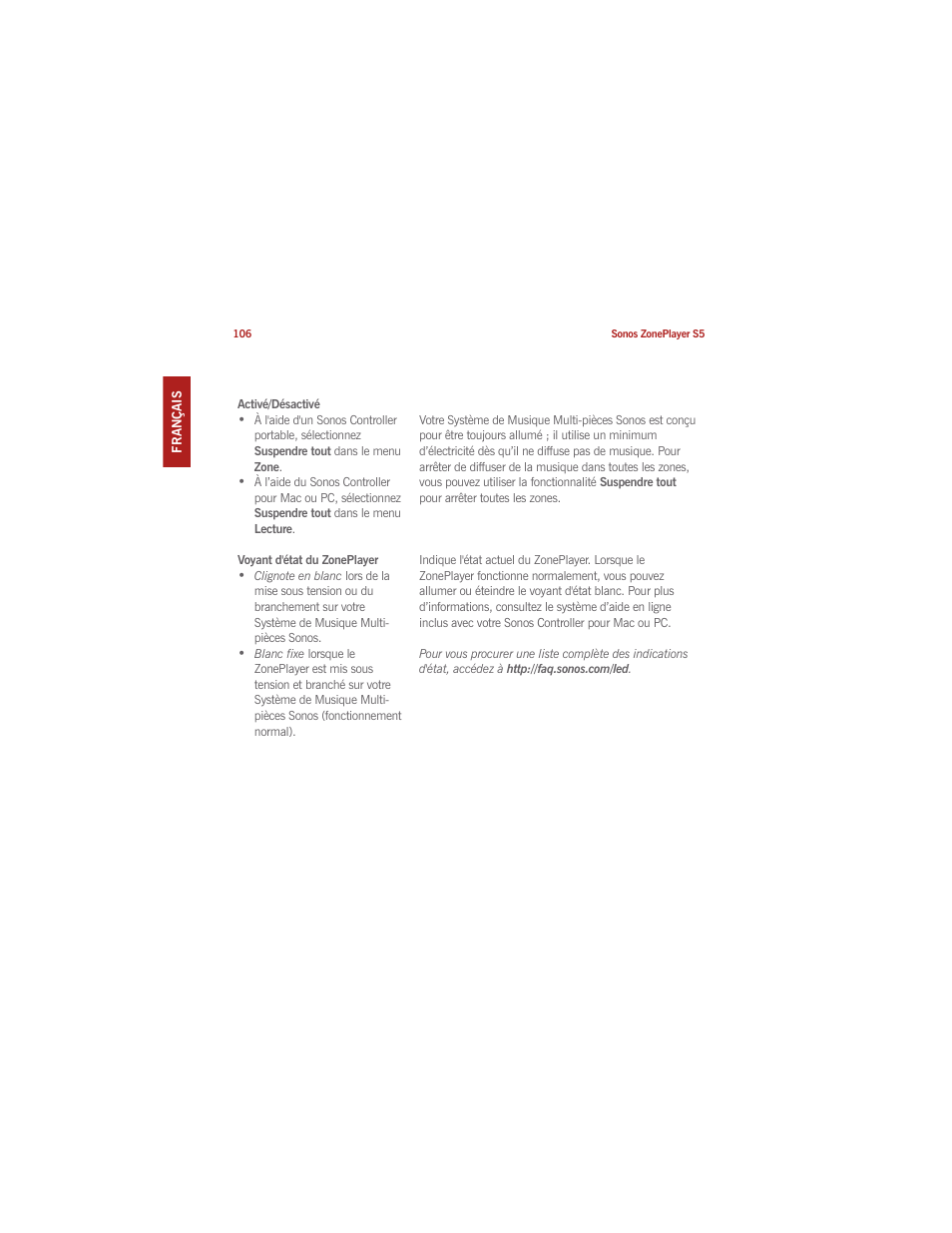 Sonos ZonePlayer S5 User Manual | Page 113 / 180