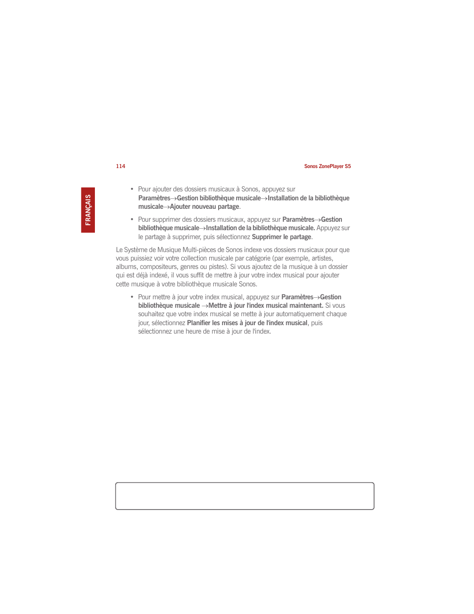 Sonos ZonePlayer S5 User Manual | Page 121 / 180