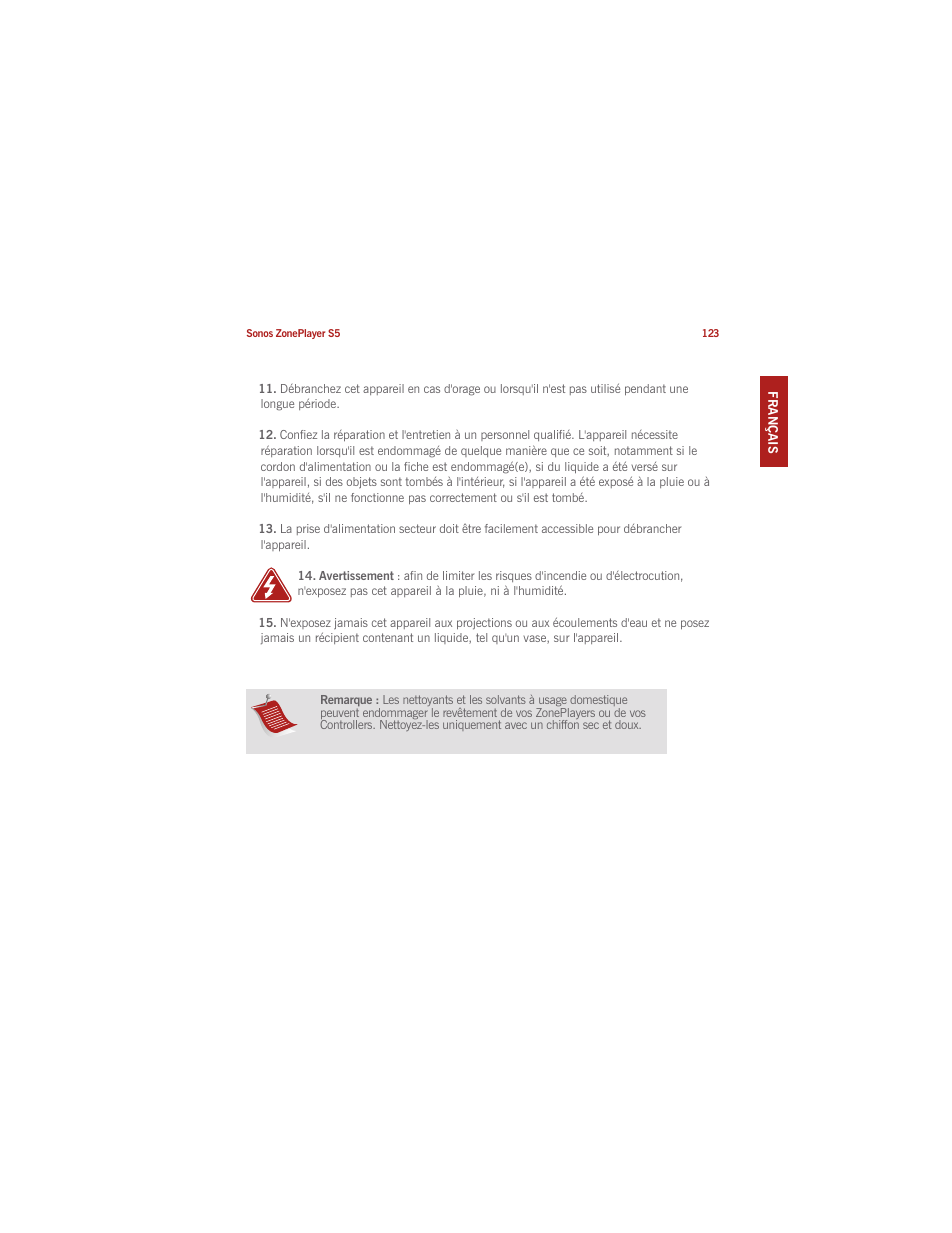 Sonos ZonePlayer S5 User Manual | Page 130 / 180