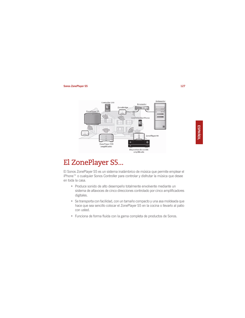 El zoneplayer s5 | Sonos ZonePlayer S5 User Manual | Page 133 / 180