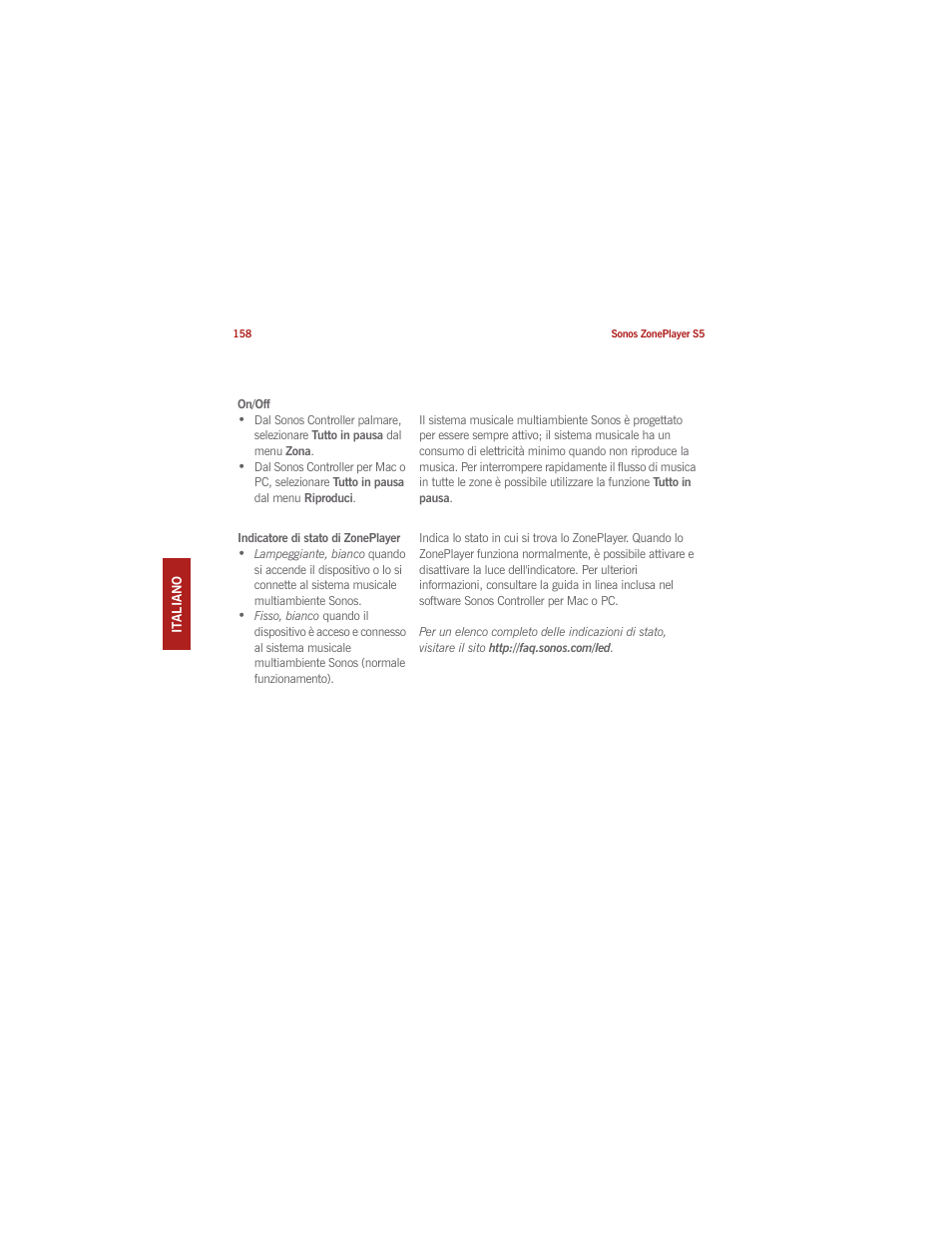 Sonos ZonePlayer S5 User Manual | Page 163 / 180