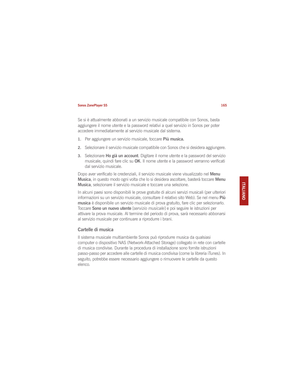 Sonos ZonePlayer S5 User Manual | Page 170 / 180