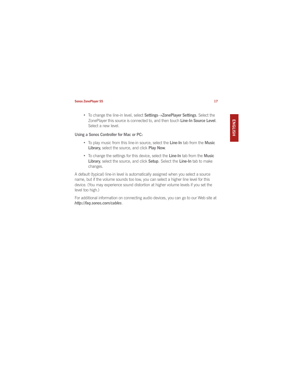 Sonos ZonePlayer S5 User Manual | Page 27 / 180