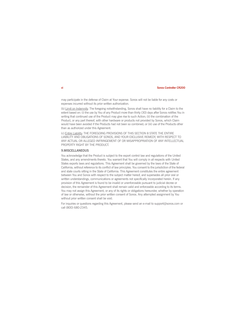 Sonos CONTROLLER 200 User Manual | Page 10 / 122