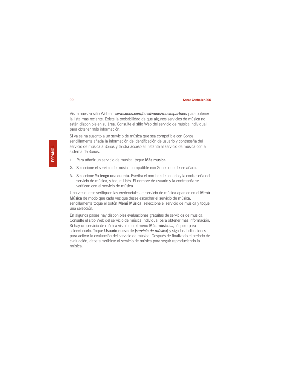 Sonos CONTROLLER 200 User Manual | Page 100 / 122