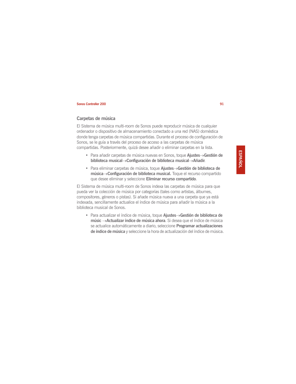Sonos CONTROLLER 200 User Manual | Page 101 / 122