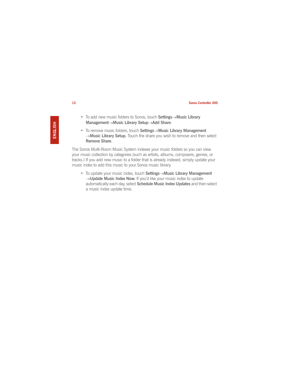 Sonos CONTROLLER 200 User Manual | Page 22 / 122