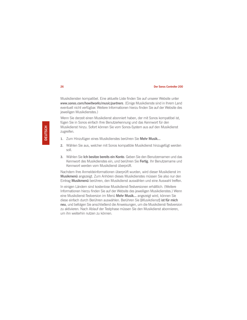 Sonos CONTROLLER 200 User Manual | Page 36 / 122