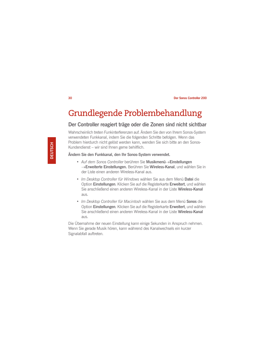 Grundlegende problembehandlung | Sonos CONTROLLER 200 User Manual | Page 40 / 122