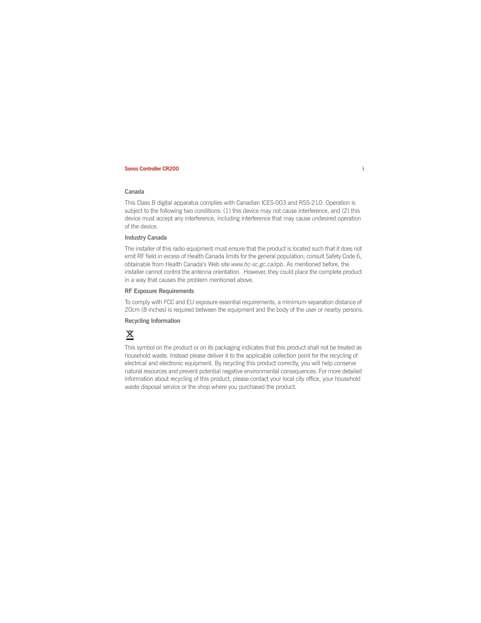 Sonos CONTROLLER 200 User Manual | Page 5 / 122