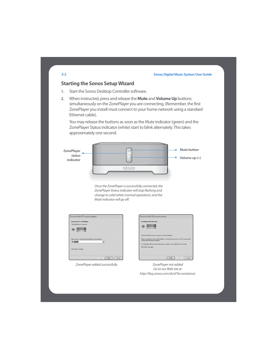 Starting the sonos setup wizard, Starting the sonos setup wizard -2 | Sonos Digital Music System User Manual | Page 24 / 114