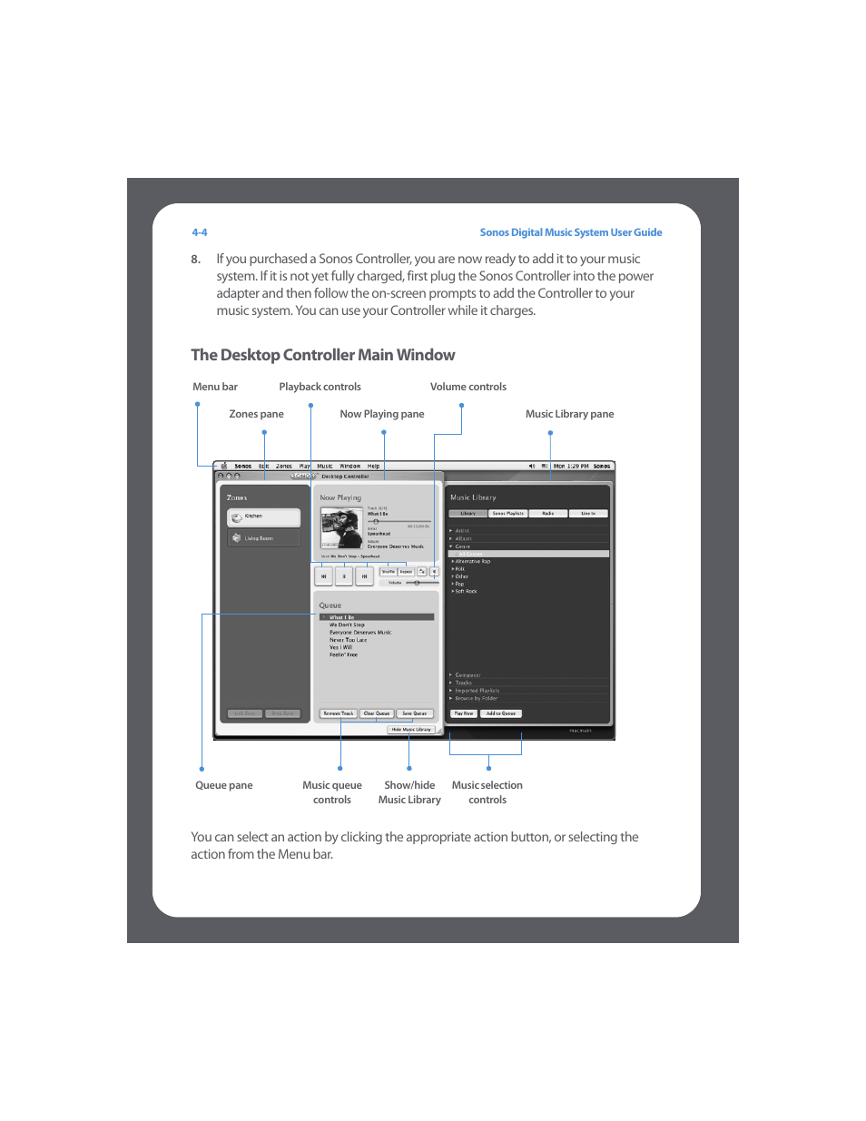 The desktop controller main window | Sonos Digital Music System User Manual | Page 48 / 114