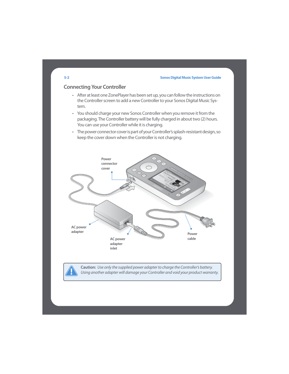 Connecting your controller, Connecting your controller -2 | Sonos Digital Music System User Manual | Page 66 / 114