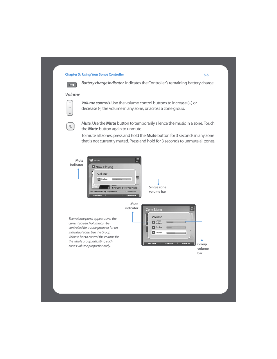 Volume | Sonos Digital Music System User Manual | Page 69 / 114