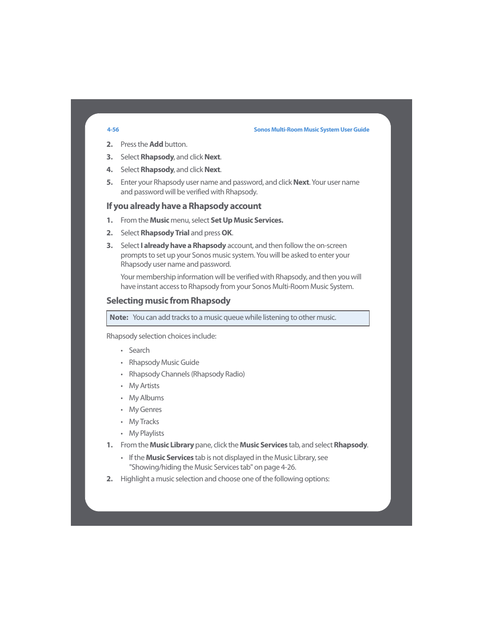 Sonos Multi-Room Music System User Manual | Page 108 / 222