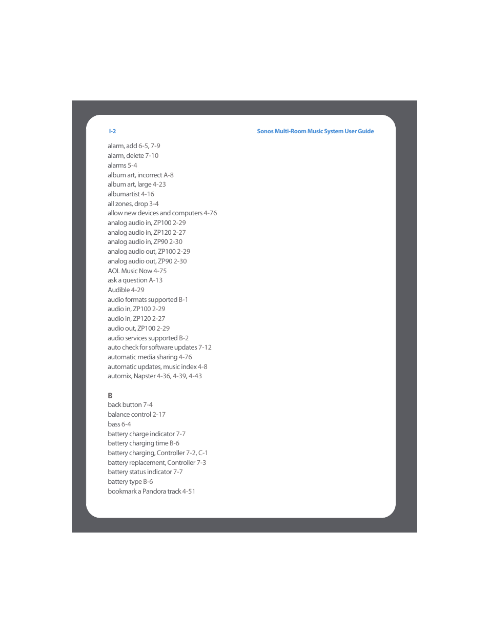 Sonos Multi-Room Music System User Manual | Page 209 / 222