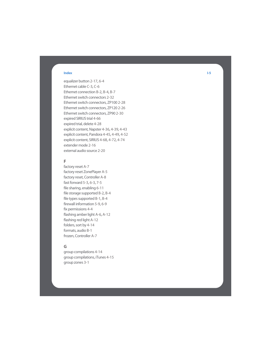 Sonos Multi-Room Music System User Manual | Page 212 / 222