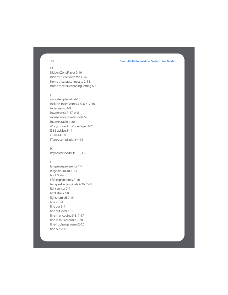 Sonos Multi-Room Music System User Manual | Page 213 / 222