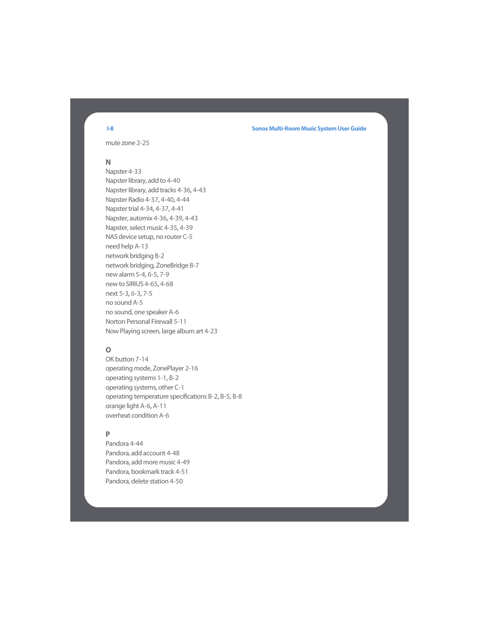 Sonos Multi-Room Music System User Manual | Page 215 / 222