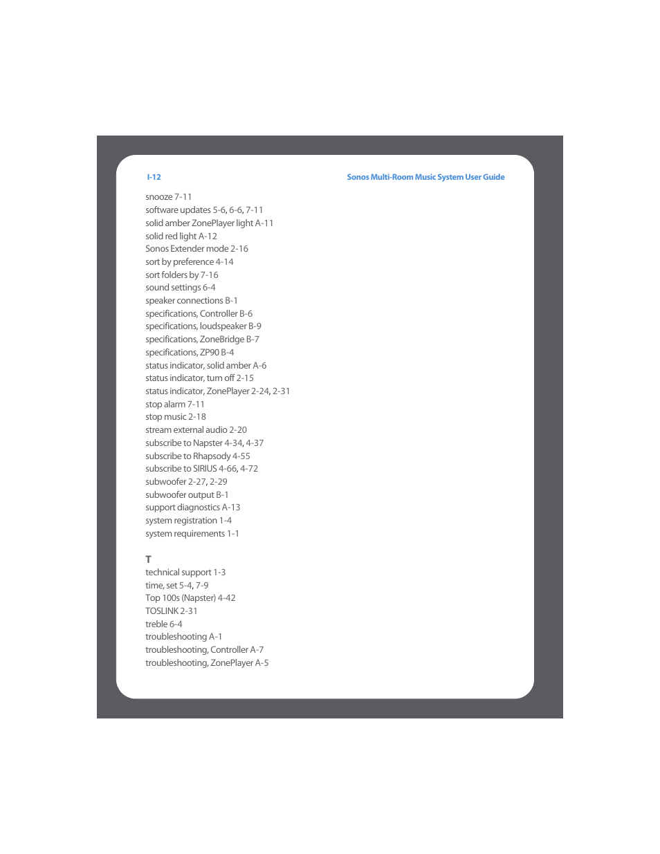 Sonos Multi-Room Music System User Manual | Page 219 / 222