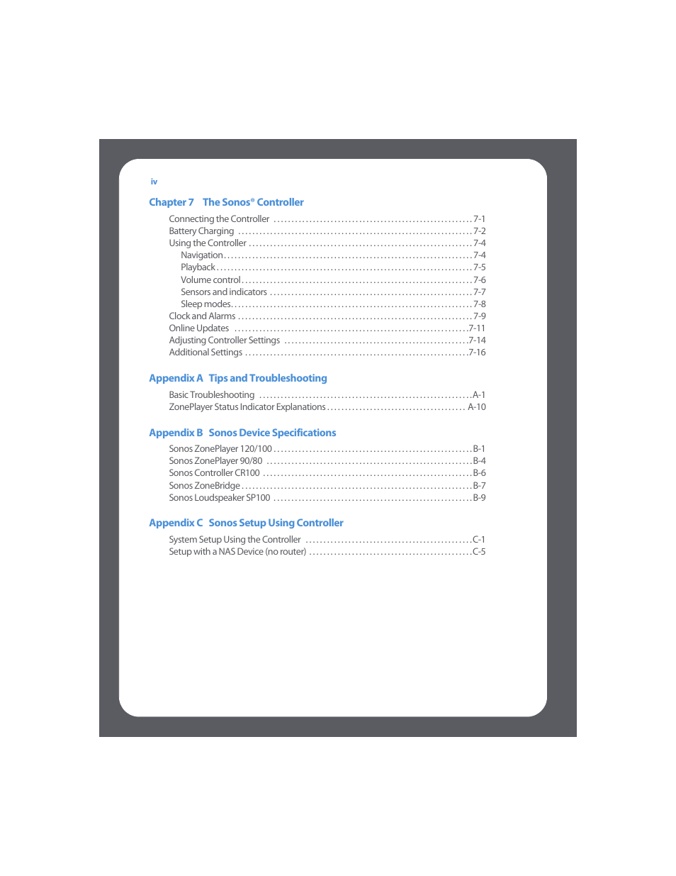 Sonos Multi-Room Music System User Manual | Page 6 / 222