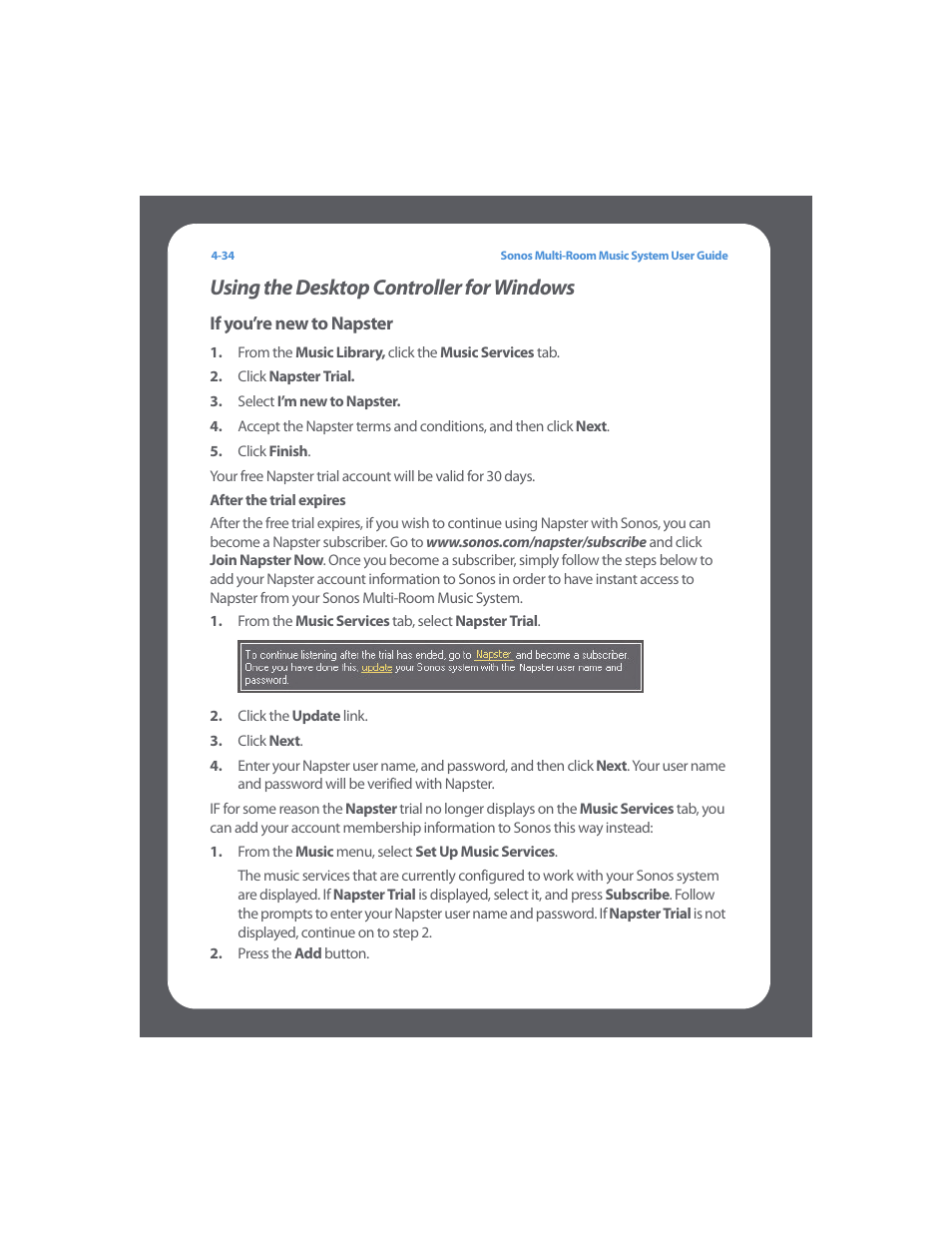 Using the desktop controller for windows, Using the desktop controller for windows -34, See "using the desktop controller | Sonos Multi-Room Music System User Manual | Page 86 / 222