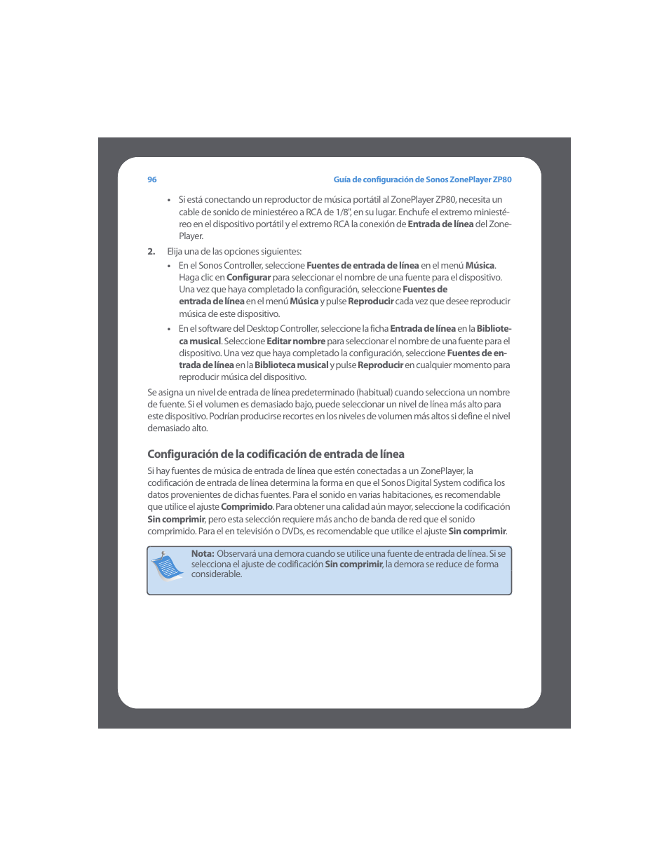 Sonos ZonePlayer ZP80 User Manual | Page 100 / 128