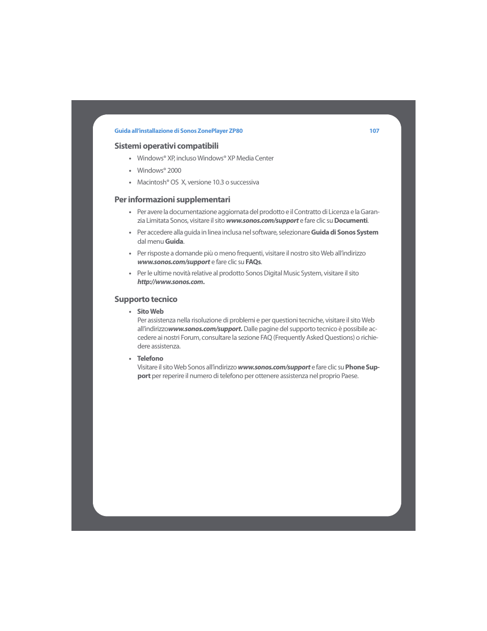 Sonos ZonePlayer ZP80 User Manual | Page 111 / 128