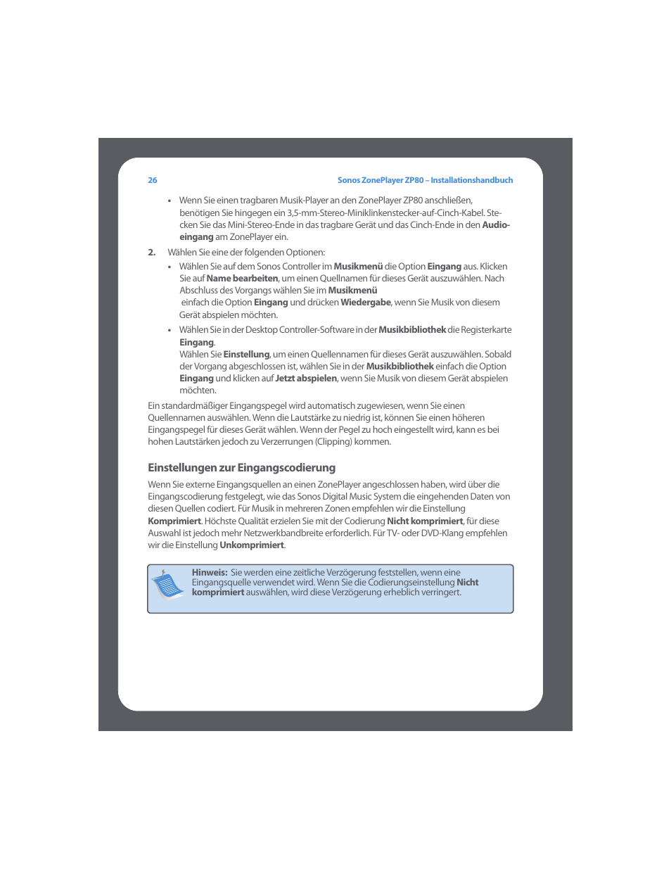 Sonos ZonePlayer ZP80 User Manual | Page 30 / 128