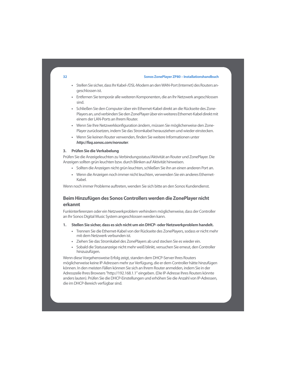 Sonos ZonePlayer ZP80 User Manual | Page 36 / 128