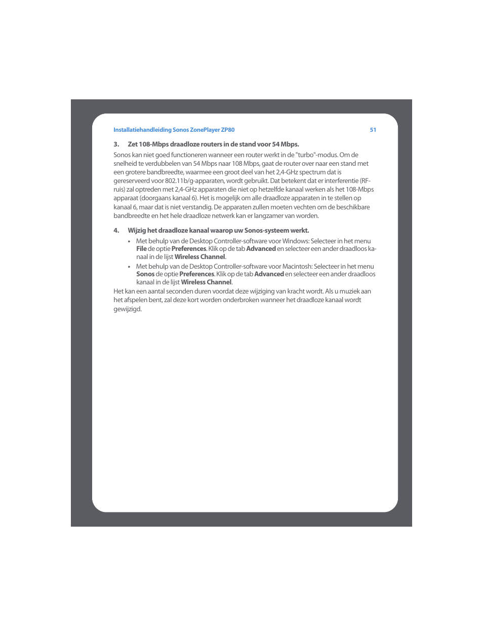 Sonos ZonePlayer ZP80 User Manual | Page 55 / 128