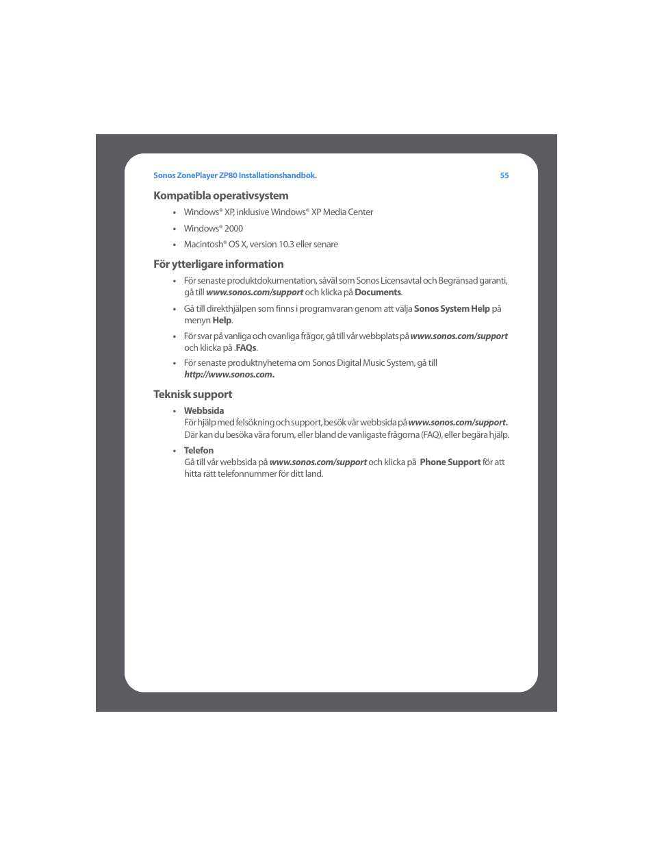 Sonos ZonePlayer ZP80 User Manual | Page 59 / 128