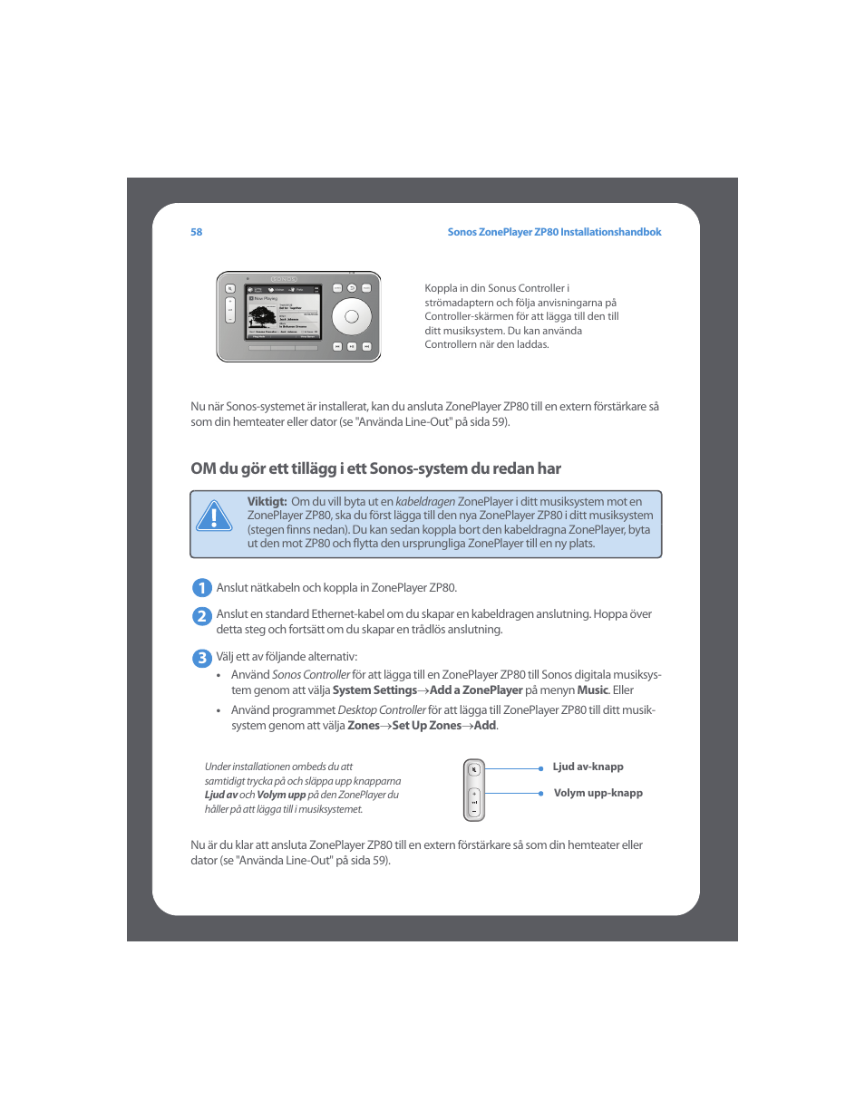 Sonos ZonePlayer ZP80 User Manual | Page 62 / 128
