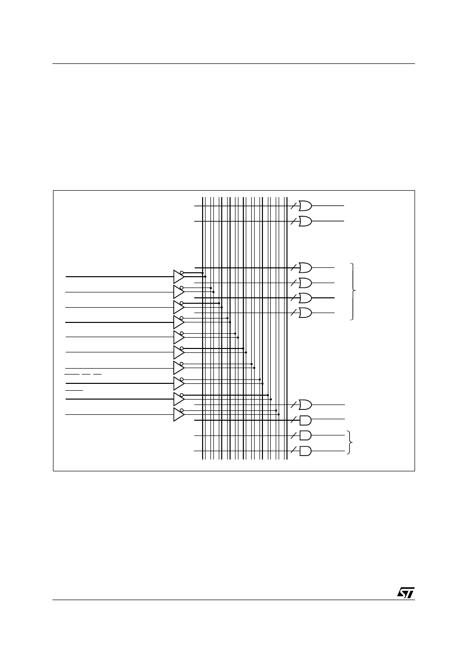 Decode pld (dpld), Figure 55. dpld logic array, Decode pld | ST & T UPSD3212C User Manual | Page 108 / 163