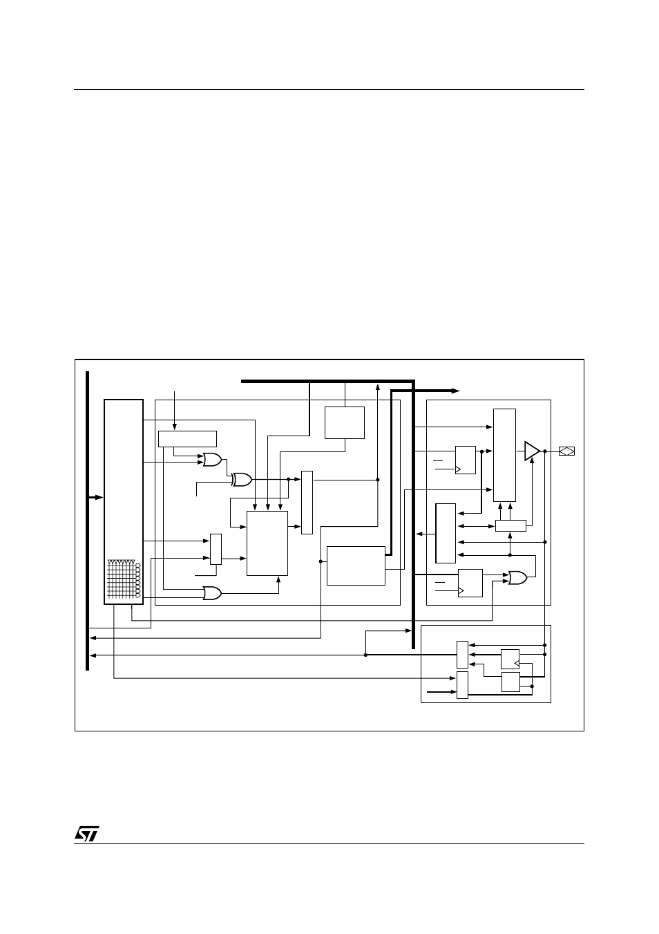 Complex pld (cpld), Figure 56. macrocell and i/o port, Complex pld | 20 input macrocells (imc), 16 output macrocells (omc), Macrocell allocator, Product term allocator | ST & T UPSD3212C User Manual | Page 109 / 163